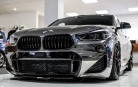 фото thumb №4, Решётка радиатора решётка радиатора решётки радиатора bmw x2 f39 чёрный mat двойной перекладины 2017-