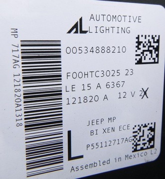 фото thumb №7, Jeep compass фара лівий p55112717ag