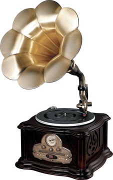 РЕТРО ВИНИЛОВЫЙ ПРОИГРЫВАТЕЛЬ CD РАДИО FM/AM ПУЛЬТ USB USB