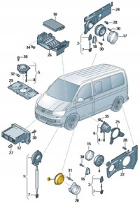 фото thumb №9, Vw transporter t6 динамик дверь 7e0035453d