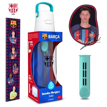 Butelka LEWANDOWSKI Dafi FC Barcelona 0,7l TURKUS