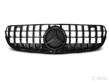фото thumb №1, Решітка радіатора mercedes glc x253 15-18 чорний z/ bez камери