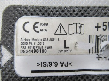 фото thumb №14, C3 aircross шторка air bag подушка сиденья левая