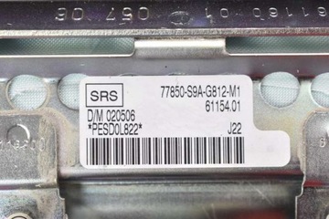 фото thumb №8, Подушка безпеки повітряна подушка пасажира eu 77850-s9a-g812-m honda crv ii 04-06