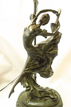 LAMPA Z FIGURĄ BALETNICA TANCERKA KWIATY TANIEC 59 CM