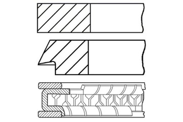 фото thumb №2, 73.4 std 1.2-1.2-2 набор кольца поршень chevrolet aveo opel adam