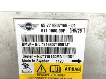 фото thumb №10, Подушки подушка безопасности mini cooper r56