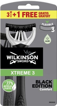 Бритва Wilkinson черная 3+1 БЕСПЛАТНО