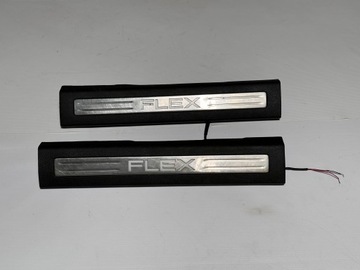 фото thumb №7, Накладка планка порога перед передняя led левая правая ford flex 2009 - 2019