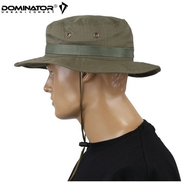 Польская кепка в стиле милитари DOMINATOR BOONIE Хлопок Rip-Stop Оливково-Зеленый