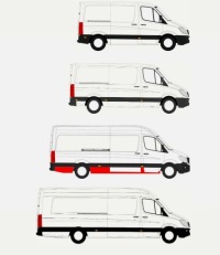 фото thumb №1, Набір поріг / пороги mb sprinter 06 - 18 версія średnia l3 str. права