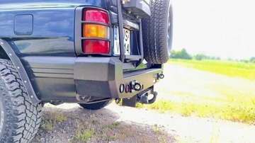 фото thumb №6, Бампер зад pajero ii сталевий лампи