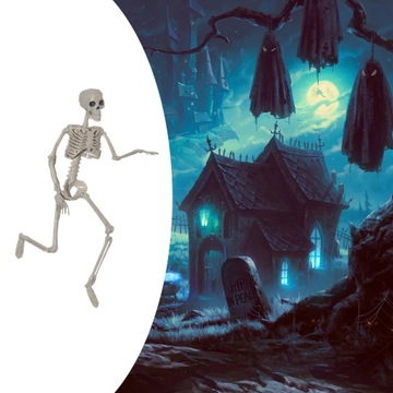 Скелет всего тела, кости человека, подвижные, высота 90 см.