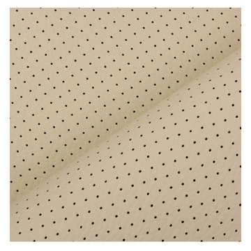 фото thumb №4, Екошкіра шкірозамінник ecoskóra тканина перфорований mk1 матеріал nocturn beż 0,5 m