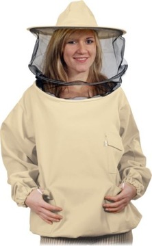 Bluza pszczelarska z przypinanym kapeluszem r. M
