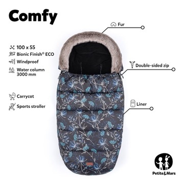 Спальник Petite&mars COMFY для санной коляски