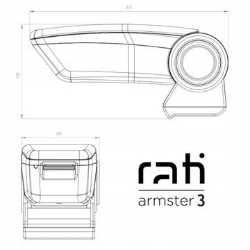 Podłokietnik Armster 3, Škoda Yeti, 2009-2017