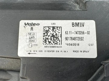 фото thumb №7, Bmw x1 f48 f49 lci лампа права перед передня повний led 7472256