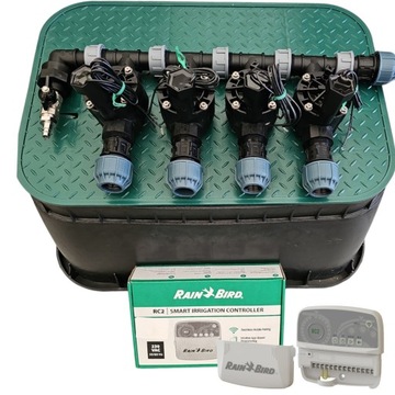 Zestaw Rain Bird HV 4 sekcje Kompresor RainBird Sterownik RC2 z WiFi PE 25