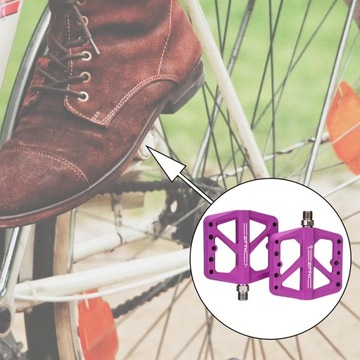 1 пара подшипников MTB, педали для горного велосипеда, платформа, нейлон Du Purple g