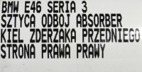 фото thumb №5, Шток відбійник бампера кронштейн правий перед bmw 3 e46