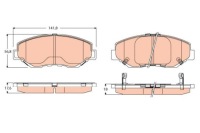 фото thumb №4, Гальмівні колодки гальмівний. honda crv ii 01-06 перед