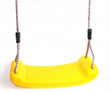 GIGI TOYS YELLOW пластиковое сиденье на веревках для детской площадки