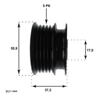 Колесо зчеплення генератора renault clio 2 1.5dci Ціна, фото thumb