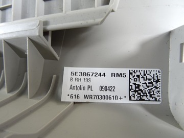 фото thumb №9, 5e3867282 skoda octavia iv 1.0 tsi 2022 r обшивка стойка b правая верхняя