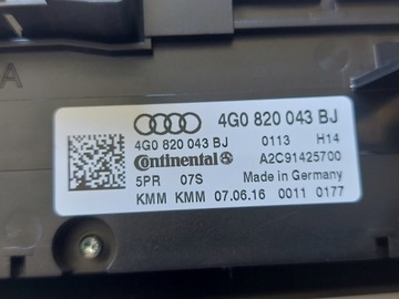 фото thumb №6, Audi a7 перемикачі повітропровід панель 2016r 4g0820043bj