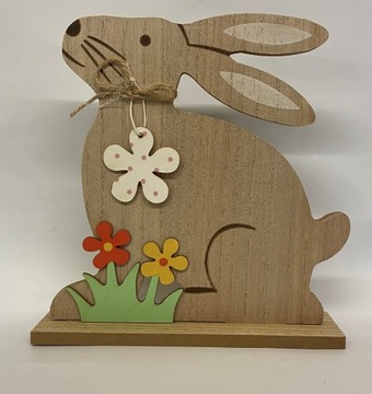 Figurka WIELKANOC ZAJĄC 20cm 3 WZORY W/A