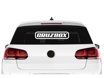 GRUZ BOX Shit Box автомобильная наклейка на переднее и заднее стекло *Цвета *45см