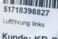 фото thumb №6, Bmw z3 e36 внутрішній лівий канал повітря пластик 51718398827 8398827