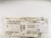 фото thumb №7, Штекер разъём mercedes-benz oem номер a0315459926