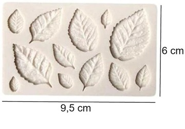 2 силиконовые формы ROSET LEAVES - Набор шоколадных отливок из смолы и мыла.