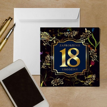 Приглашения на 18-летие, конверт на 18-летие