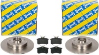 фото thumb №1, Snr тормозные диски + тормозные колодки trw задняя citroen c4 / c4 coupe peugeot 307 / sw / cc