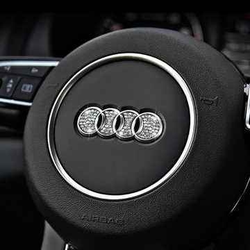 Наклейка с логотипом Audi Diamond на рулевое колесо
