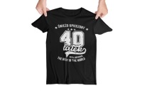 Футболка на 40 50 60 70 ЛЕТ ДЕНЬ РОЖДЕНИЯ