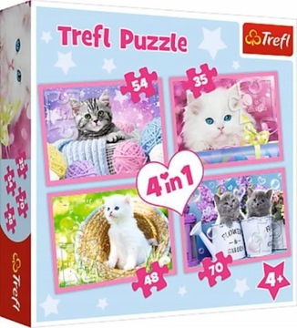 Пазл 4 в 1 Cat Fun 34330