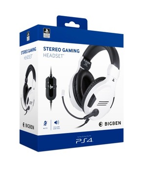 Наушники BigBen для PS4/PS5 по лицензии SONY — БЕЛЫЕ