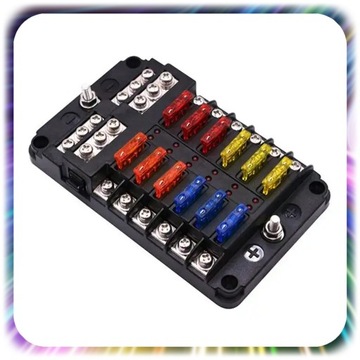 фото thumb №10, Коробка запобіжників 12 шестиполюсна модуль гніздо блок набір 24 запобіжники