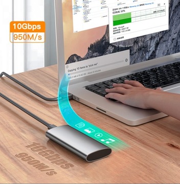 Адаптер корпуса твердотельного накопителя NVME M.2 USB 3.1 типа C
