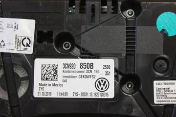 фото thumb №9, Спидометр приборы vw atlas 3cn920850 3cn920850a 3cn920850a