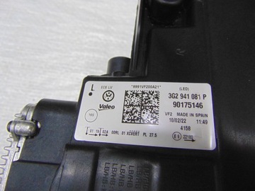 фото thumb №6, Passat b8 лампа левая matrix led рестайлинг uk 3g2941081p