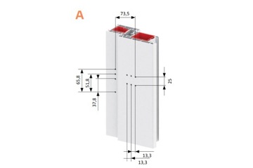 ПЕТЛЯ ПЛАСТИКОВАЯ ДВЕРНАЯ JOCKER INOX 17,5 мм