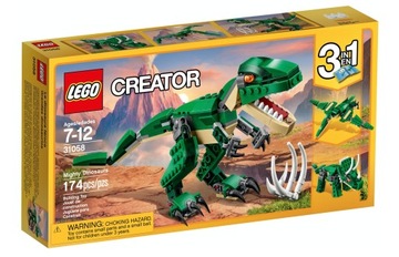 KLOCKI LEGO CREATOR 3w1 POTĘŻNE DINOZAURY T-REX PREZENT DLA DZIECKA