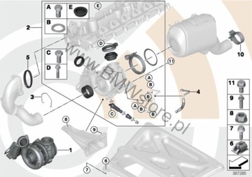 фото thumb №11, Bmw e60 e61 рестайлінг 3.0 d турбонагнітач турбіна регулятор 7794259 gt2260v 08r