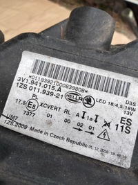 фото thumb №10, Лампа лівий перед skoda superb 3v1941015a