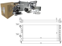 фото thumb №1, Радиатор двигателя fiat doblo doblo cargo 1.3d/1.9d